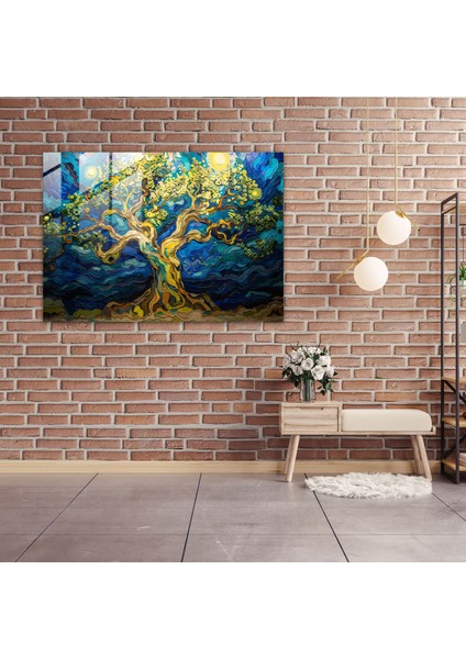 Vincent Van Gogh Cam Duvar Sanatı: Büyülü Dut Ağacı Ormanı - Vincent Van Gogh, Ev Dekorasyonu, Vincent Van Gogh, Cam Duvar Sanatı, 45X30 fiyatları