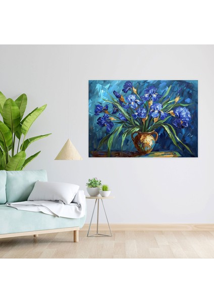 Süsen Vincent Van Gogh Duvar Sanatı - Vincent Van Gogh, Duvar Sanatı, Süsen, Kanvas, 100X70 modelleri