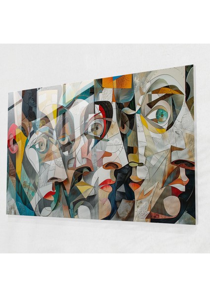 Sürrealizm Duvar Dekorasyonu: Parçalanmış Figürler - Sürrealizm Sanatı, Duvar Dekorasyonu, Modern Sanat, Sürrealizm Sanatı, 45X30