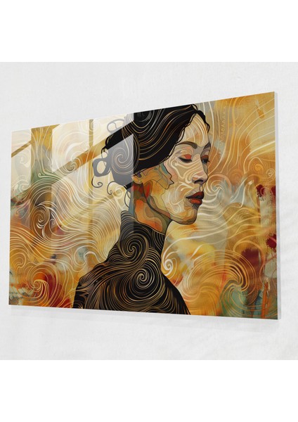 Vincent Van Gogh Cam Baskı: Kadın Portresi Cam Duvar Sanatı - Vincent Van Gogh, Cam Baskı, Modern Sanat, Ev Dekorasyonu, 45X30