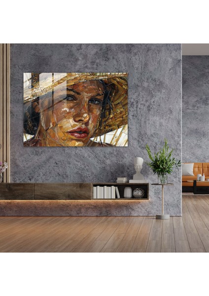 Vincent Van Gogh Hasır Şapkalı Otoportre Cam Duvar Sanatı - Vincent Van Gogh, Vincent Van Gogh, Modern Sanat, Cam Duvar Sanatı, 45X30 fiyatları
