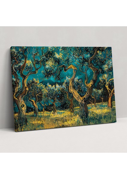 Vincent Van Gogh Zeytinlik Kanvas Tablo - Vincent Van Gogh, Kanvas Tablo, Ev Dekorasyonu, Vincent Van Gogh, 50X30