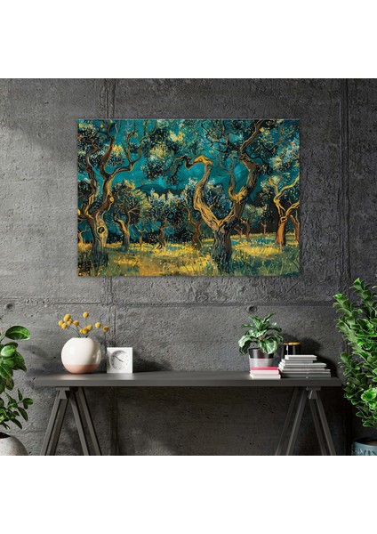Vincent Van Gogh Zeytinlik Kanvas Tablo - Vincent Van Gogh, Kanvas Tablo, Ev Dekorasyonu, Vincent Van Gogh, 50X30 fiyatları