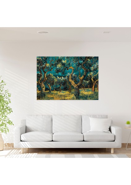Vincent Van Gogh Zeytinlik Kanvas Tablo - Vincent Van Gogh, Kanvas Tablo, Ev Dekorasyonu, Vincent Van Gogh, 50X30 modelleri
