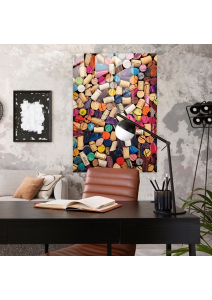 Eğlenceli Vibrance Cam Baskı - Şarap, Kolaj, Şarap, Cam Sanatı, 30X45 fiyatları