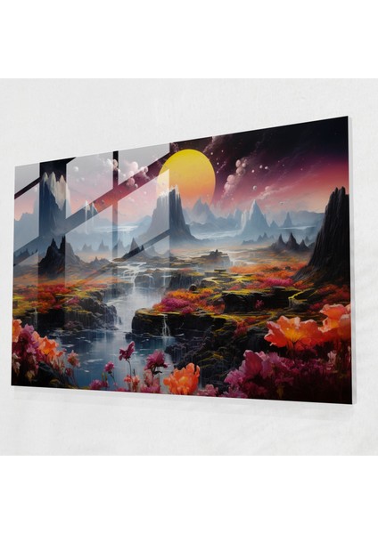 Volkan Cam Tablo - Volkan, Ev Dekorasyonu, Cam Baskı, Volkan Cam Tablo, 45X30