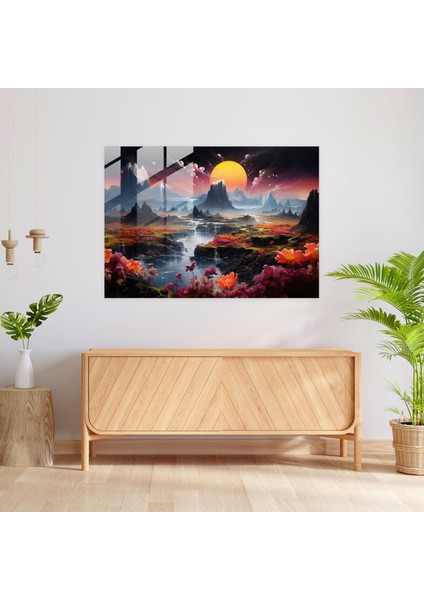 Volkan Cam Tablo - Volkan, Ev Dekorasyonu, Cam Baskı, Volkan Cam Tablo, 45X30 modelleri