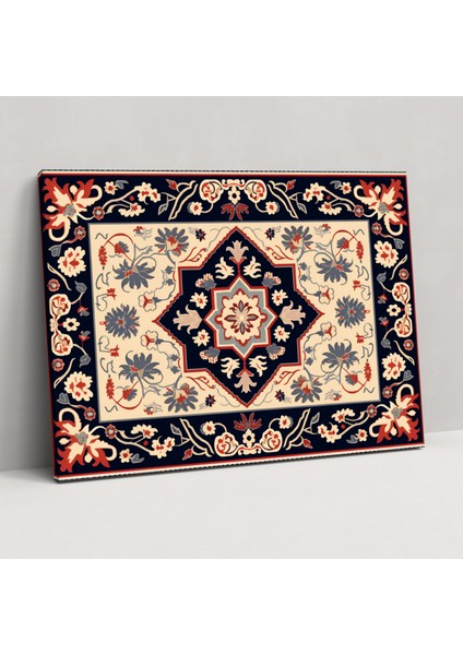 Türk Halı Desenli Duvar Sanatı - Türk Halısı, Kanvas Tablo, Işçilik, Kanvas Tablo, 50X30