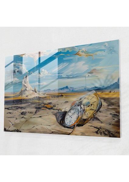 Eriyen Saat Cam Duvar Sanatı - Salvador Dali, Salvador Dali, Cam Duvar Sanatı, Eriyen Saat, 45X30