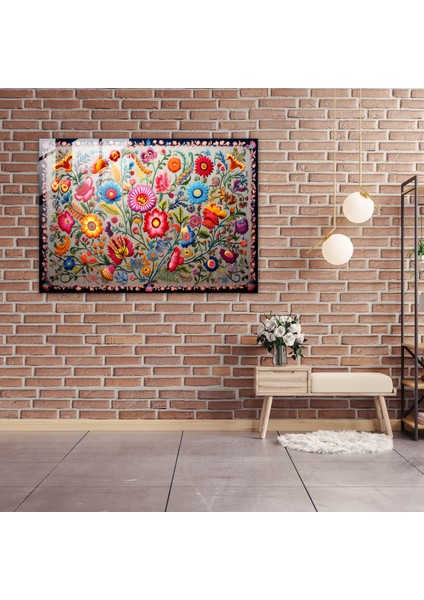 Geleneksel Türk Halısı Cam Baskı - Türk Halısı, Kabile Motifleri, Geleneksel Tasarım, Cam Sanatı, 45X30 fiyatları