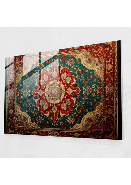 Regal Osmanlı Türk Halısı Cam Baskı - Türk Halısı, Gösterişli Motifler, Majesteleri, Muhteşem Renkler, 45X30