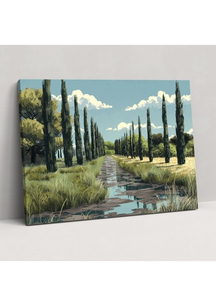 Vincent Van Gogh Kırsal Duvar Sanatı - Vincent Van Gogh, Vincent Van Gogh, Ev Dekorasyonu, Duvar Sanatı, 50X30