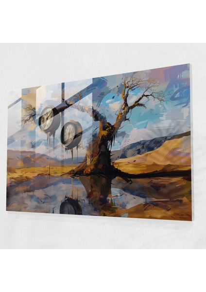 Salvador Dali Cam Baskı - Eriyen Saatler - Salvador Dali, Modern Sanat, Ev Dekorasyonu, Duvar Dekorasyonu, 45X30