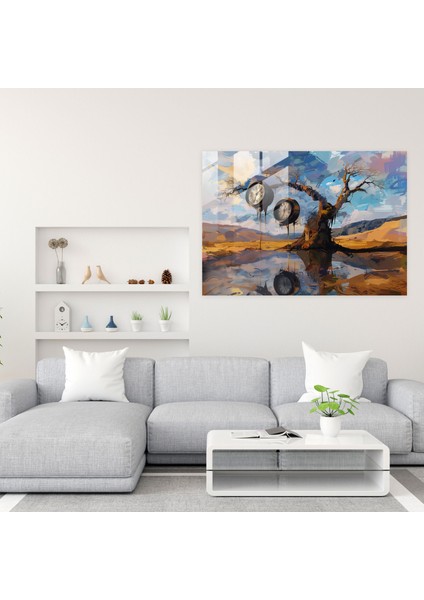 Salvador Dali Cam Baskı - Eriyen Saatler - Salvador Dali, Modern Sanat, Ev Dekorasyonu, Duvar Dekorasyonu, 45X30 fiyatları