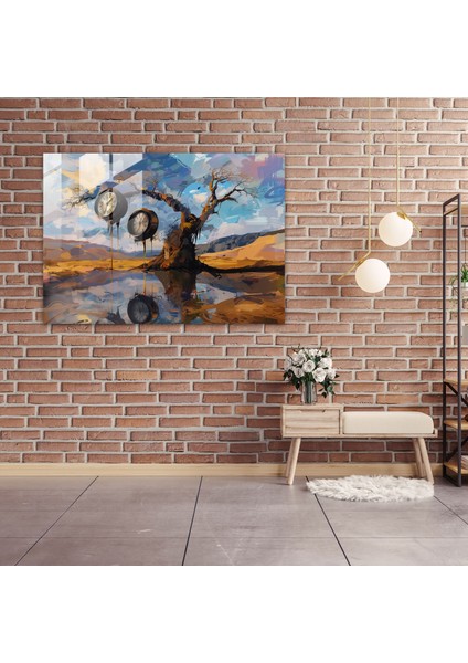 Salvador Dali Cam Baskı - Eriyen Saatler - Salvador Dali, Modern Sanat, Ev Dekorasyonu, Duvar Dekorasyonu, 45X30 modelleri