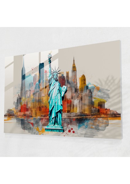 Seyahat Ev Dekorasyonu - Seyahat, Pop Art'tan Esinlenen Kolaj, Modern Sanat, Duvar Dekorasyonu, 45X30