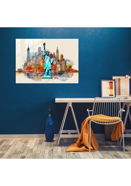 Seyahat Ev Dekorasyonu - Seyahat, Pop Art'tan Esinlenen Kolaj, Modern Sanat, Duvar Dekorasyonu, 45X30 modelleri