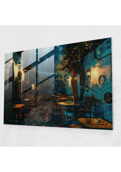 Vincent Van Gogh Duvar Dekorasyonu - Cafe Teras Cam Baskı - Vincent Van Gogh, Cam Baskı, Cam Sanatı, Vincent Van Gogh, 45X30
