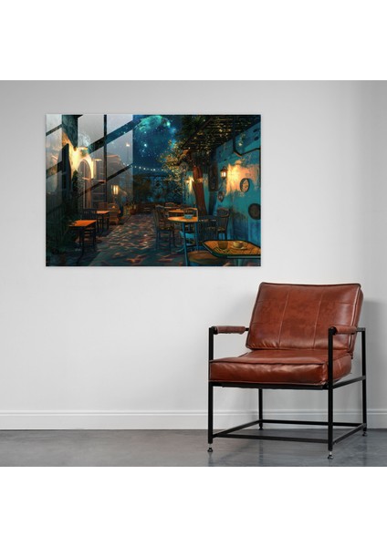 Vincent Van Gogh Duvar Dekorasyonu - Cafe Teras Cam Baskı - Vincent Van Gogh, Cam Baskı, Cam Sanatı, Vincent Van Gogh, 45X30 fiyatları
