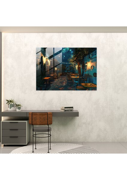 Vincent Van Gogh Duvar Dekorasyonu - Cafe Teras Cam Baskı - Vincent Van Gogh, Cam Baskı, Cam Sanatı, Vincent Van Gogh, 45X30 modelleri
