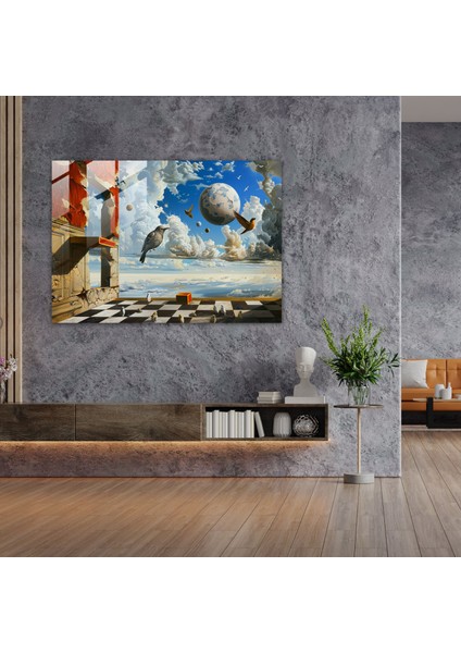 Gerçeküstü Salvador Dali Cam Baskı - Salvador Dali, Modern Sanat, Gerçeküstücülük, Cam Baskı, 45X30