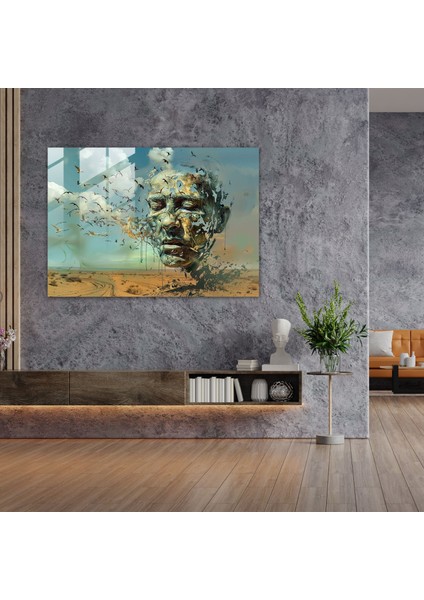 Salvador Dali Sürrealizm Başyapıtı Modern Sanat - Salvador Dali, Modern Sanat, Cam Duvar Sanatı, Cam Baskı, 45X30
