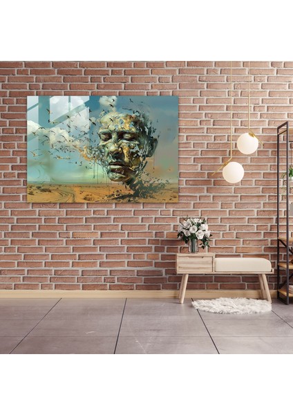 Salvador Dali Sürrealizm Başyapıtı Modern Sanat - Salvador Dali, Modern Sanat, Cam Duvar Sanatı, Cam Baskı, 45X30