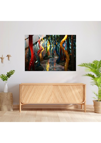Salvador Dali Büyülü Orman Cam Sanatı - Salvador Dali, Cam Sanatı, Ev Dekorasyonu, Modern Sanat, 45X30 modelleri