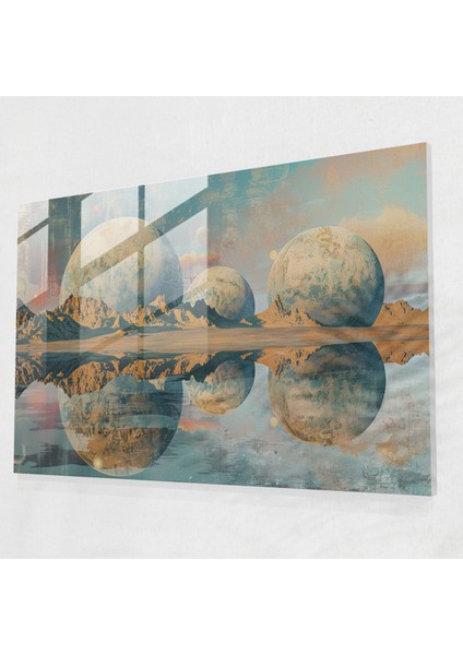 Sürrealizm Sanatı Cam Sanatı - Sürrealizm Sanatı, Modern Sanat, Ev Dekorasyonu, Cam Sanatı, 45X30