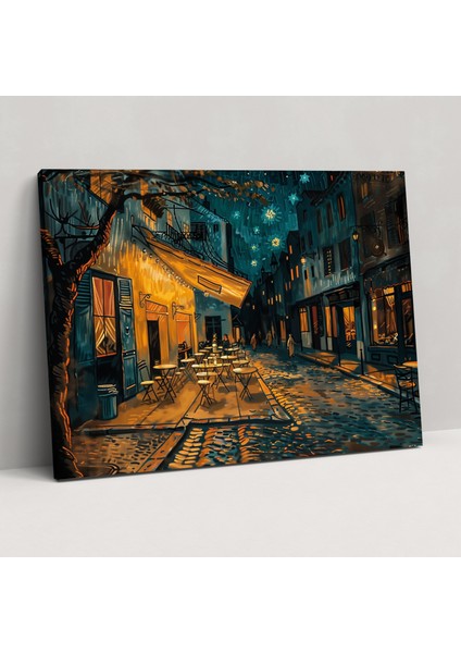 Cafe Terrace Vincent Van Gogh Duvar Sanatı - Vincent Van Gogh, Kanvas Tablo, Duvar Sanatı, Vincent Van Gogh, 50X30