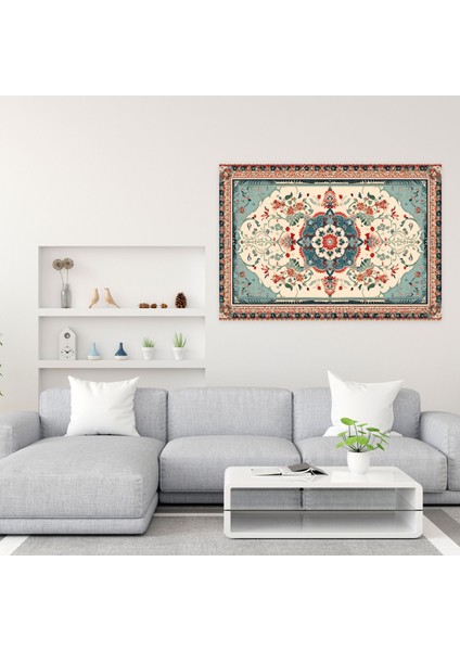 Zamansız Türk Halı Desenli Kanvas Tablo - Türk Halısı, Kanvas Tablo, Girift Detaylar, Türk Halı Desenli, 50X30 fiyatları