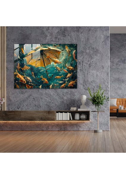 Sürrealizm Duvar Dekorasyonu - Sürrealizm Sanatı, Cam Duvar Sanatı, Duvar Dekorasyonu, Sürrealizm Sanatı, 45X30