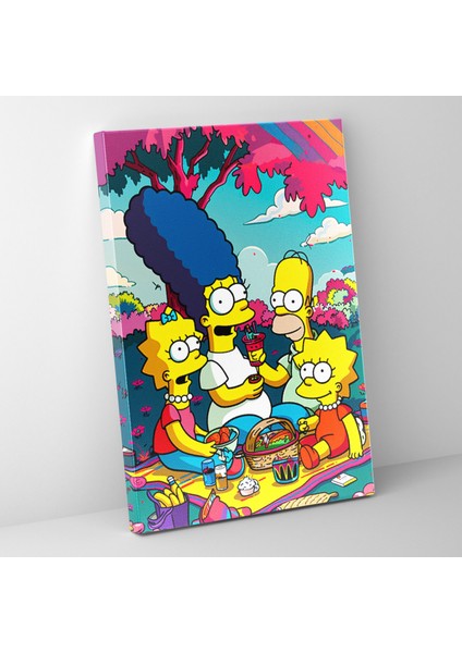 Simpsonlar Pop Art Kanvas Tablo - Simpsonlar, Pop Art, Duvar Sanatı, Duvar Dekorasyonu, 30X50