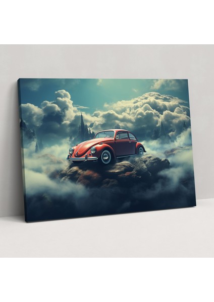 Rüya Gibi Volkswagen Beetle Kanvas Tablo - Volkswagen Beetle, Kanvas Tablo, Rüya Gibi, Duvar Dekorasyonu, 50X30