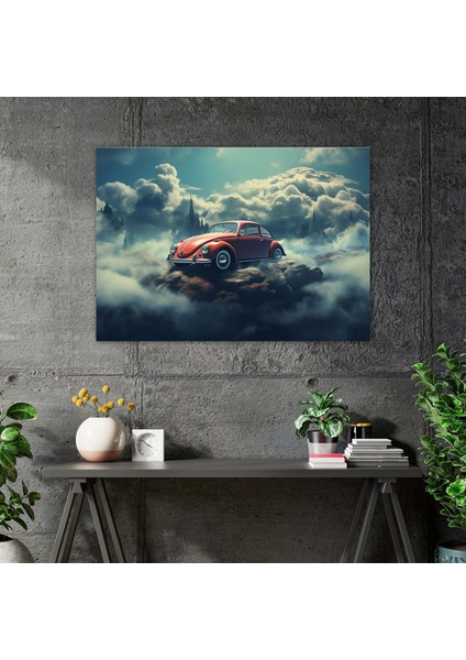 Rüya Gibi Volkswagen Beetle Kanvas Tablo - Volkswagen Beetle, Kanvas Tablo, Rüya Gibi, Duvar Dekorasyonu, 50X30 modelleri