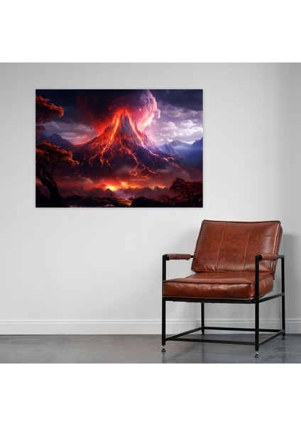 Volkan Tablosu - Volkan, Duvar Dekorasyonu, Kanvas Tablo, Kanvas Tablo, 50X30 fiyatları
