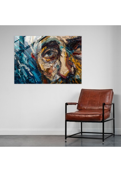 Vincent Van Gogh Modern Sanat - Yoğun Otoportre - Vincent Van Gogh, Ev Dekorasyonu, Cam Sanatı, Otoportre, 45X30 modelleri