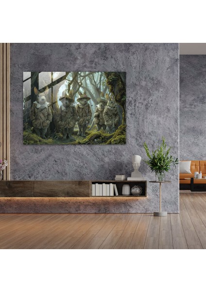 Büyülü Orman Cam Baskı - Sürrealizm Sanatı, Sürrealizm Sanatı, Büyülü Orman, Duvar Süslemesi, 45X30 modelleri