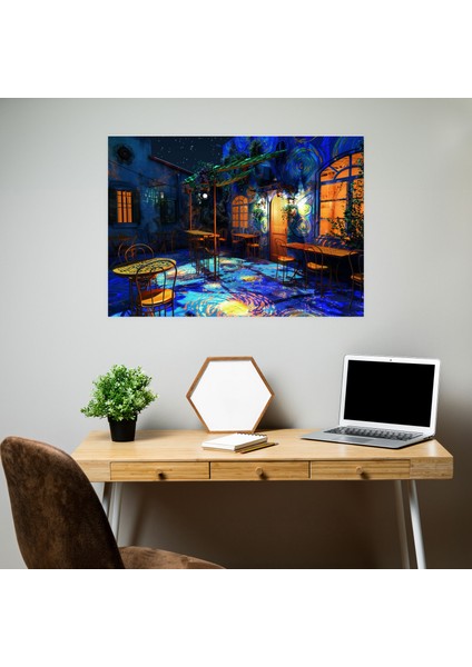 Cafe Teras Kanvas Tablo Vincent Van Gogh - Vincent Van Gogh, Vincent Van Gogh, Duvar Dekorasyonu, Kanvas Tablo, 50X30 fiyatları