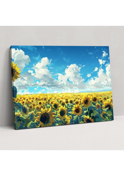 Ayçiçeği Tarlaları Van Gogh Duvar Sanatı - Vincent Van Gogh, Duvar Dekorasyonu, Ev Dekorasyonu, Vincent Van Gogh, 50X30