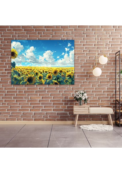 Ayçiçeği Tarlaları Van Gogh Duvar Sanatı - Vincent Van Gogh, Duvar Dekorasyonu, Ev Dekorasyonu, Vincent Van Gogh, 50X30