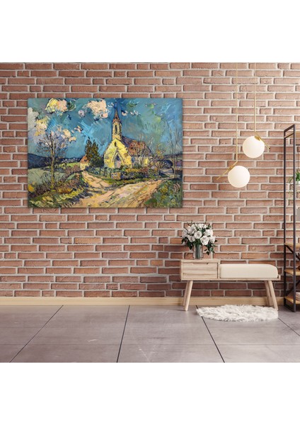 Vincent Van Gogh Auvers Kilisesi Kanvas Tablo - Vincent Van Gogh, Vincent Van Gogh, Ev Dekorasyonu, Duvar Sanatı, 50X30 fiyatları