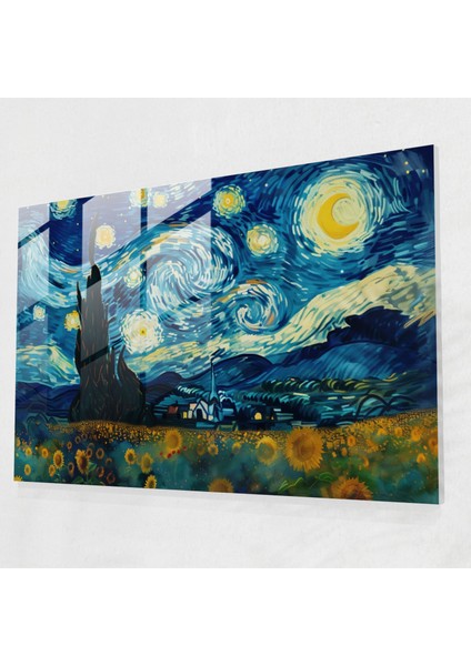 Vincent Van Gogh Cam Baskı - Vincent Van Gogh, Cam Sanatı, Duvar Dekorasyonu, Vincent Van Gogh, 45X30