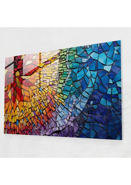 Volkan Camı Dekorasyonu - Volkan, Karmaşık Desenler, Volkan Camı Dekorasyonu, Duvar Dekorasyonu, 45X30