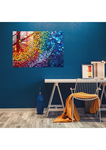 Volkan Camı Dekorasyonu - Volkan, Karmaşık Desenler, Volkan Camı Dekorasyonu, Duvar Dekorasyonu, 45X30 modelleri