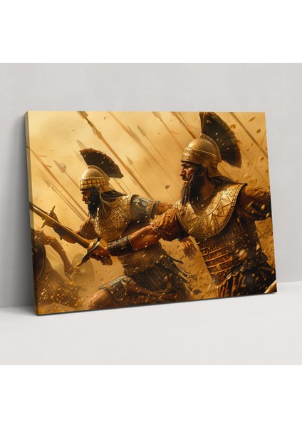 Sümer Savaşçıları Savaşı Kanvas Tablo - Sümerler, Sümerler, Ev Dekorasyonu, Kanvas Tablo, 50X30