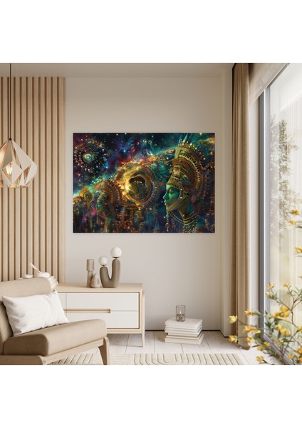 Sümerler Gök Tanrıçaları Kanvas Tablo - Sümerler, Kanvas Tablo, Dijital Sanat Eserleri, Gök Cisimleri, 50X30 modelleri