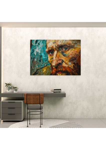 Vincent Van Gogh Otoportre Duvar Sanatı - Vincent Van Gogh, Vincent Van Gogh, Duvar Sanatı, Ev Dekorasyonu, 50X30 fiyatları