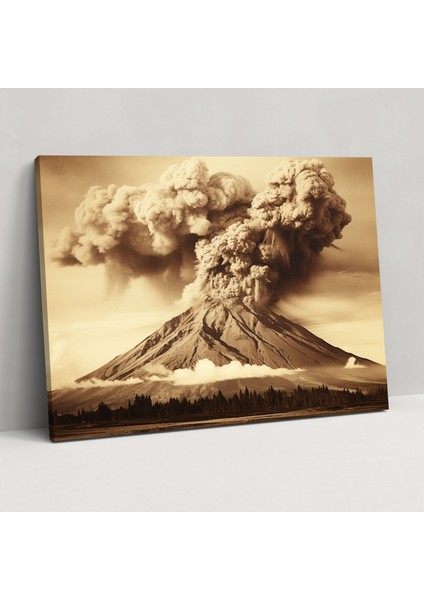 Volkan Kanvas Tablo Tablo - Volkan, Nostalji, Duvar Süslemesi, Volkan, 50X30