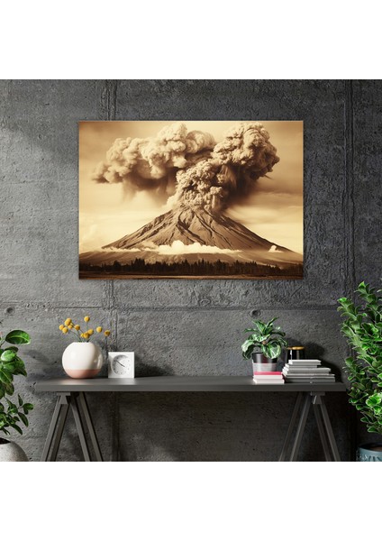 Volkan Kanvas Tablo Tablo - Volkan, Nostalji, Duvar Süslemesi, Volkan, 50X30 fiyatları